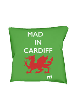 Mad(e) in Cardiff – cushion